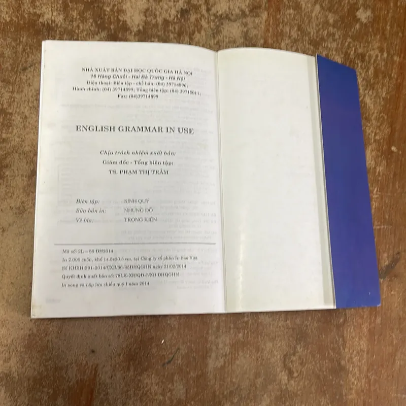 ENGLISH GRAMMAR IN USE - CẨM NANG NGỮ ÂM TIẾNG ANH PHỔ THÔNG 698408