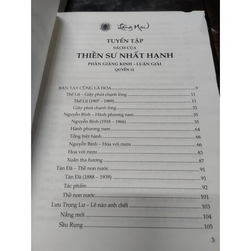 Tuyển tập Thiền sư Nhất Hạnh: Phần giảng kinh - Luận giải.( Bìa Cứng)  703739