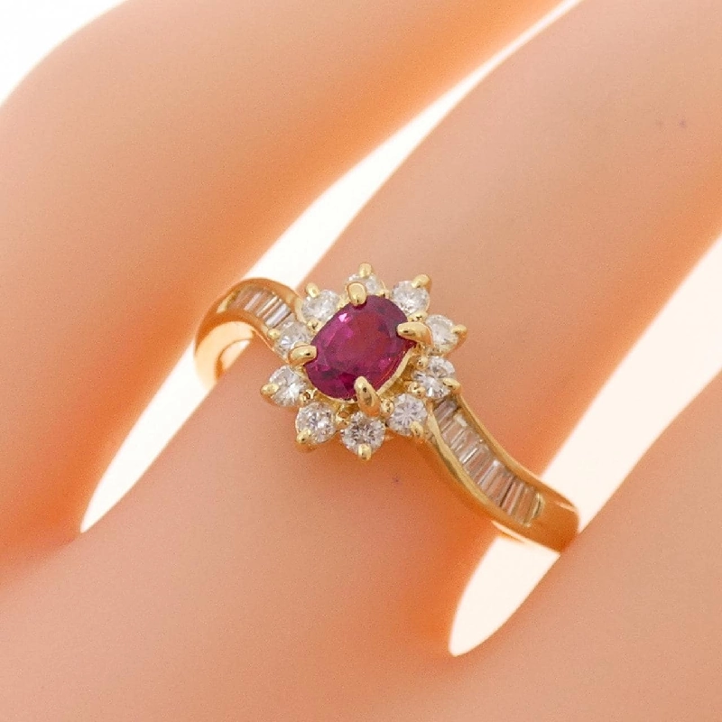 Nhẫn Ruby K18YG 0.35CT - Hàng hiệu Chính hãng 854166