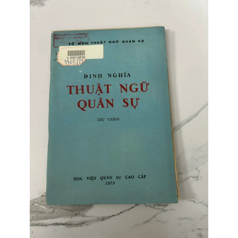 Định nghĩa thuật ngữ quân sự (Dự thảo) – Học viện Quân sự Cao cấp 758279
