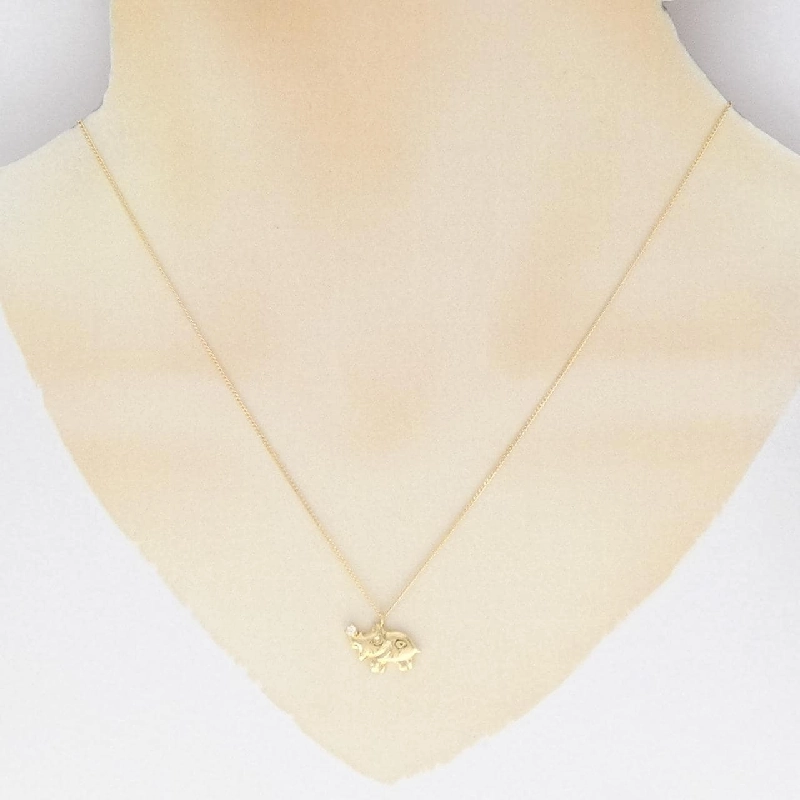 Dây chuyền kim cương K18YG 0.01CT - Hàng hiệu Chính hãng 862169