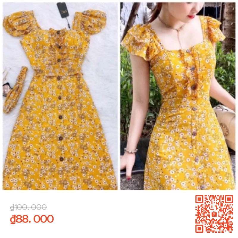 Đầm hoa cánh tiên  460283
