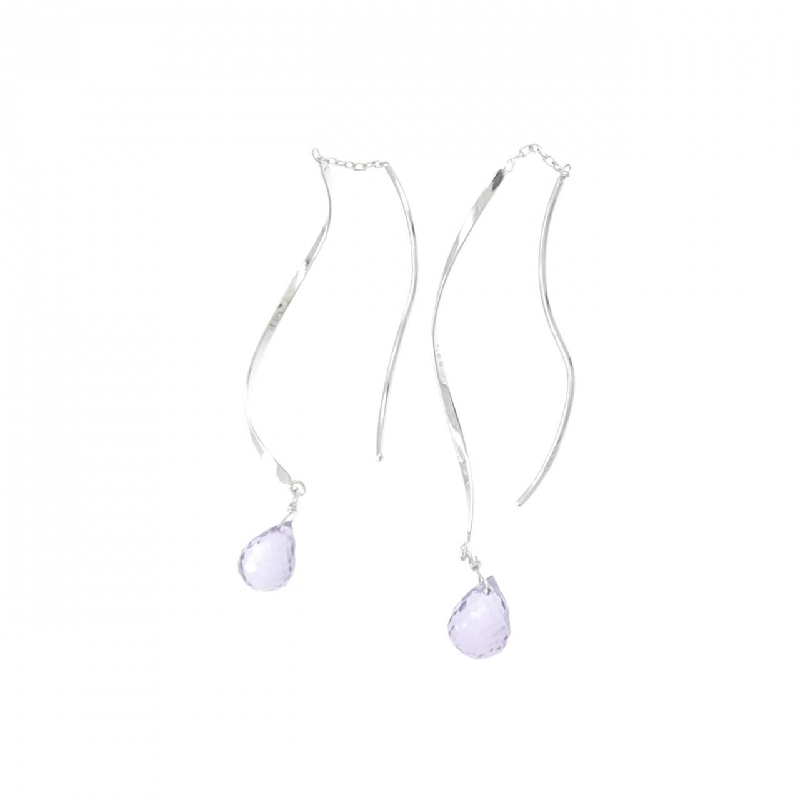 K18WG Đá Amethyst Bông Tai 2.00CT - Hàng hiệu Chính hãng 867993