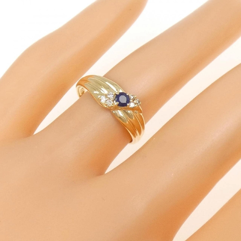 Nhẫn Sapphire K18YG 0.18CT - Hàng hiệu Chính hãng 854961