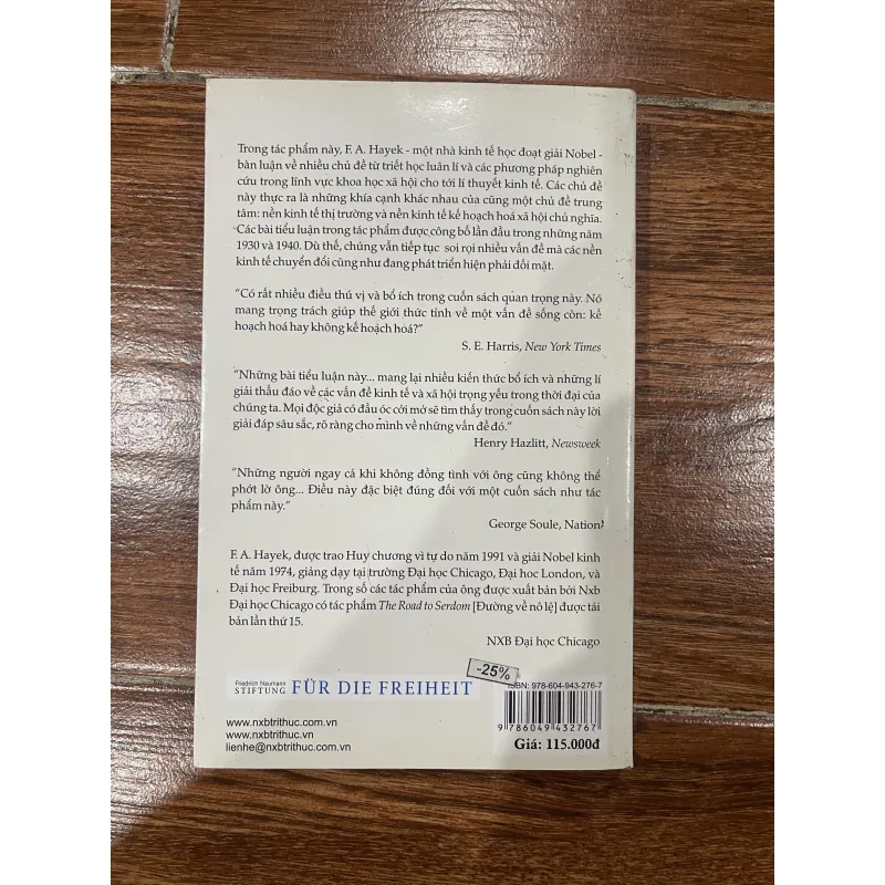 Chủ nghĩa cá nhân và trật tự kinh tế - F. A. Hayek (6) 963686