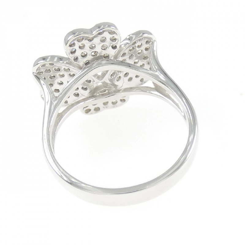 Nhẫn kim cương K18WG hình cỏ ba lá 0.70CT - Hàng hiệu Authentic 849940