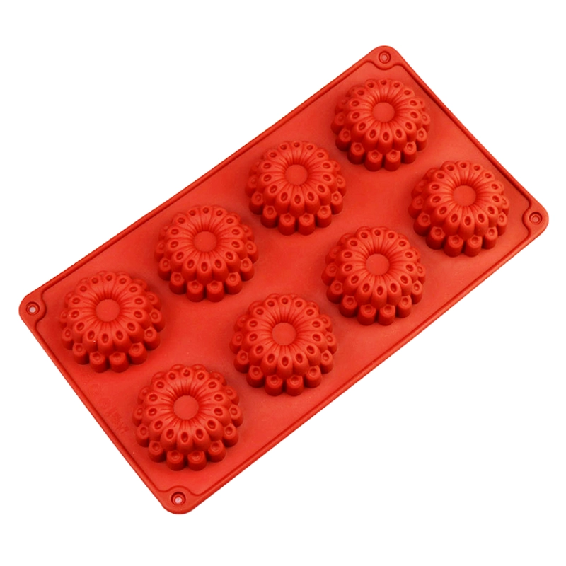 Khuôn silicon làm bánh, rau câu, socola 8 đuôi công – Mã số 1293 342485
