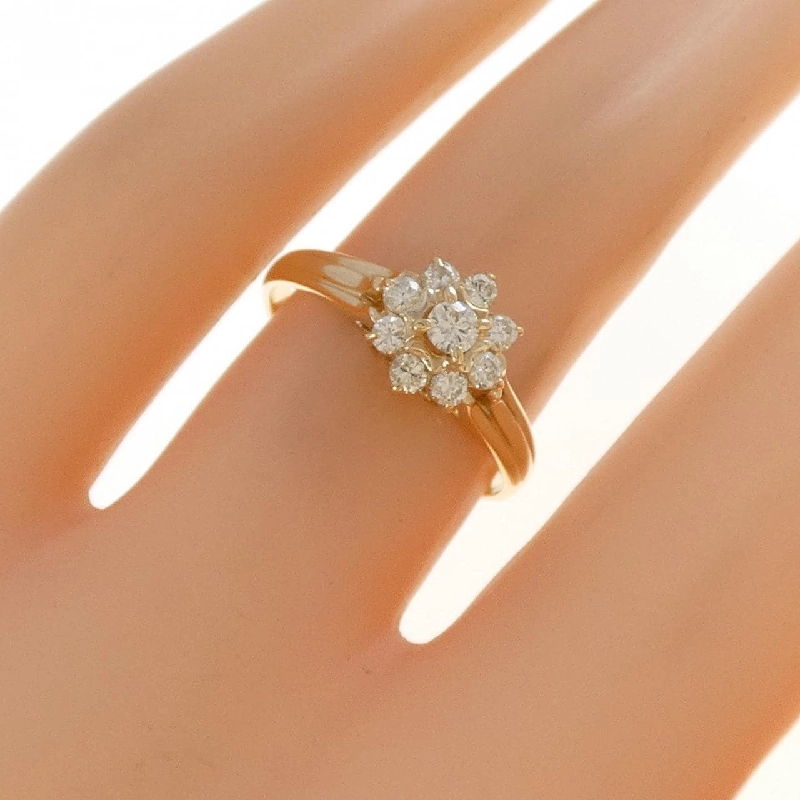 Nhẫn kim cương hoa K18YG 0.31CT - Hàng hiệu Authentic 854299