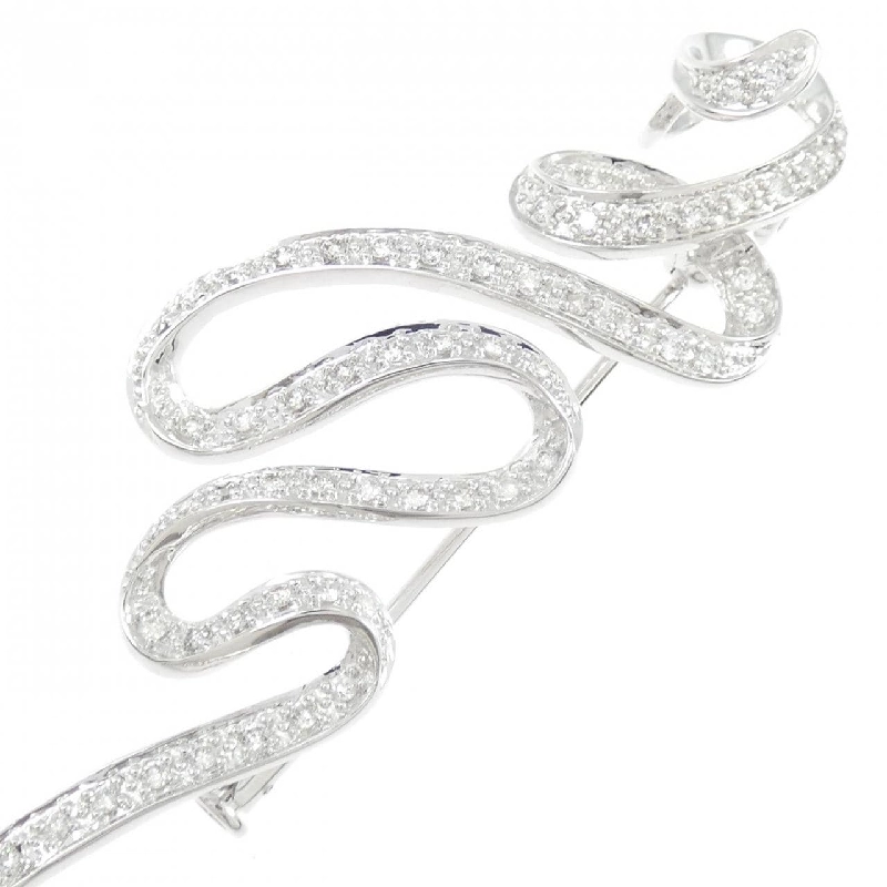 750WG Kim cương Brooch 0.51CT - Hàng hiệu Chính hãng 873442