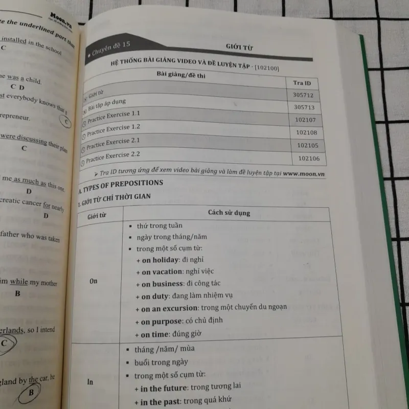 TỔNG ÔN NGỮ PHÁP TIẾNG ANH. Tg. Cô TRANG ANH trang Moon.vn 792414