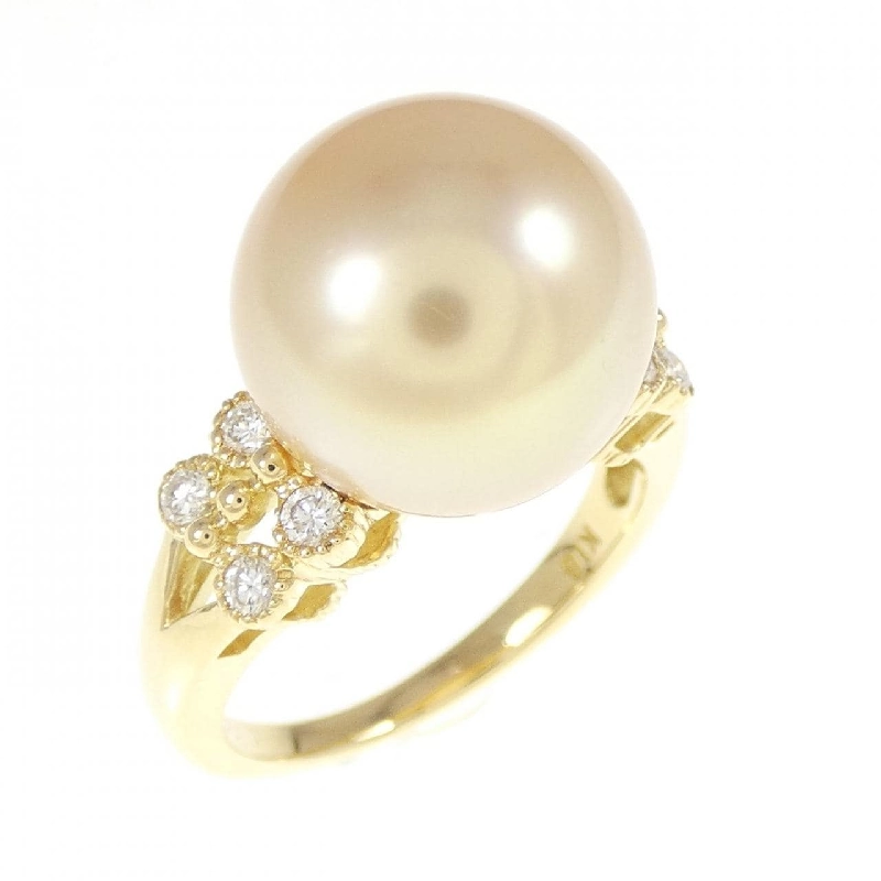 Nhẫn ngọc trai trắng K18YG 12.1mm 671560