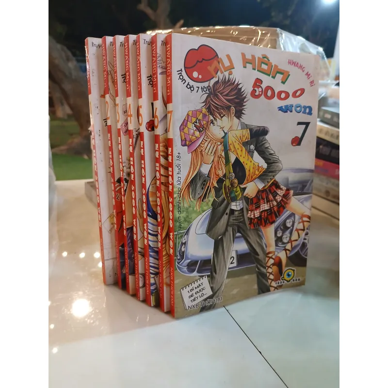 TRỌN BỘ 7 TẬP TRUYỆN NỤ HÔN 5000 WON - HWANG MI - RI 1005924