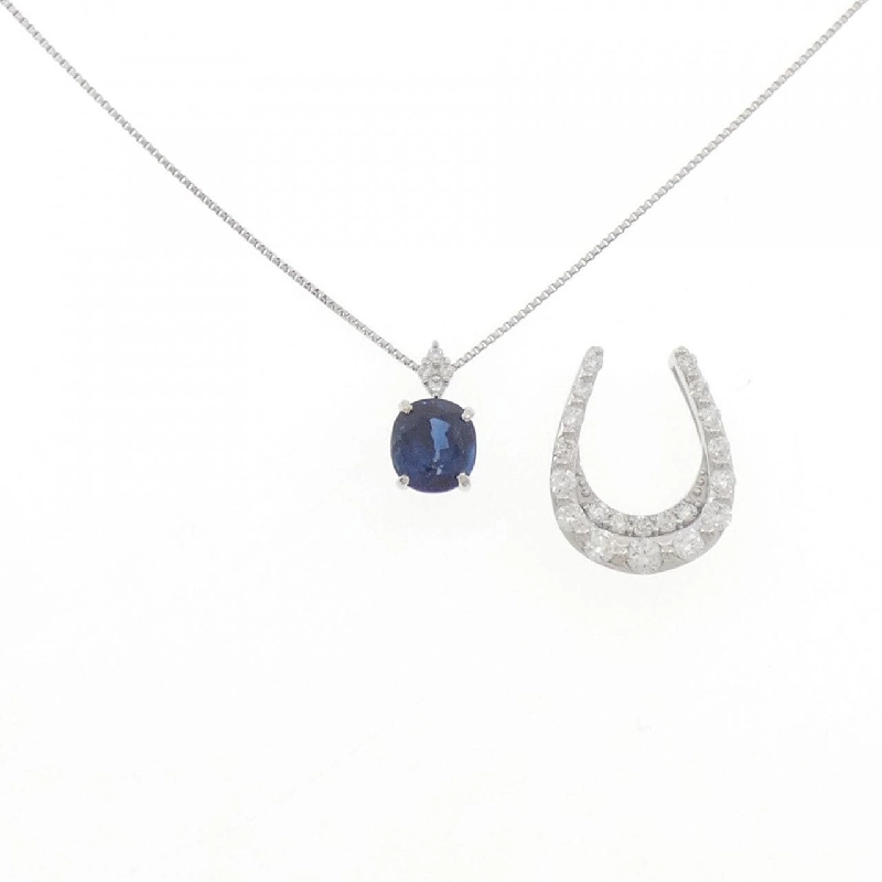 Dây chuyền Sapphire 2WAY PT900/PT850 1.16CT - Hàng hiệu Chính hãng 856284