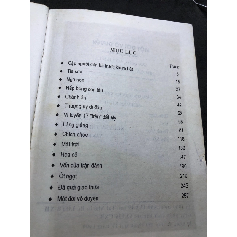 Một đời vô duyên 1999 mới 60% ố bẩn Cao Tiến Lê HPB0906 SÁCH VĂN HỌC 915542