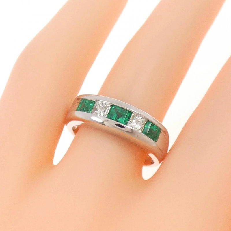 Nhẫn Emerald PT900 0.72CT - Hàng hiệu Chính hãng 848273