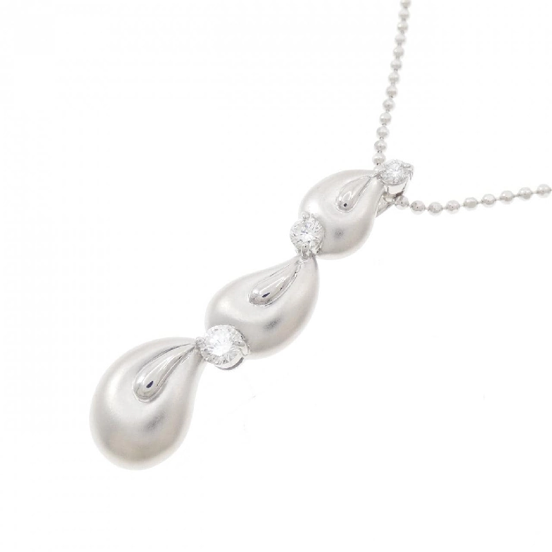 K18WG Dây chuyền kim cương 0.22CT - Hàng hiệu Chính hãng 860161