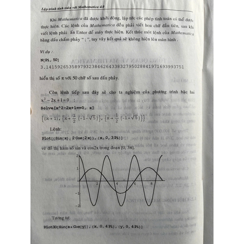 LẬP TRÌNH TÍNH TOÁN MATHEMATICA 4.0 TẬP 1 498234