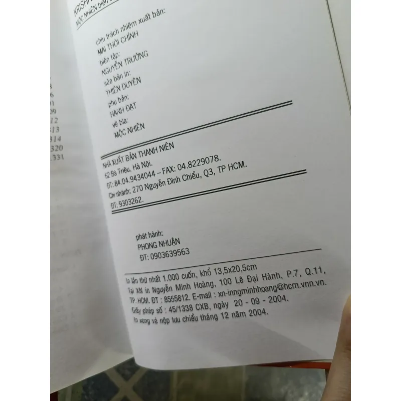 Người nhập cuộc - Krishnamurti 932650