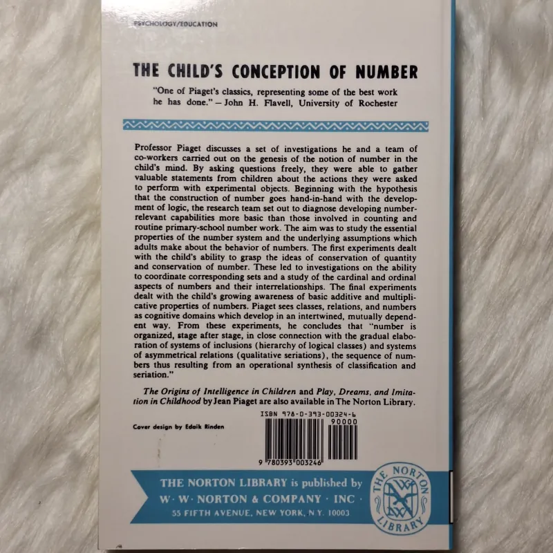 Jean Piaget - The Child's Conception of Number 957093