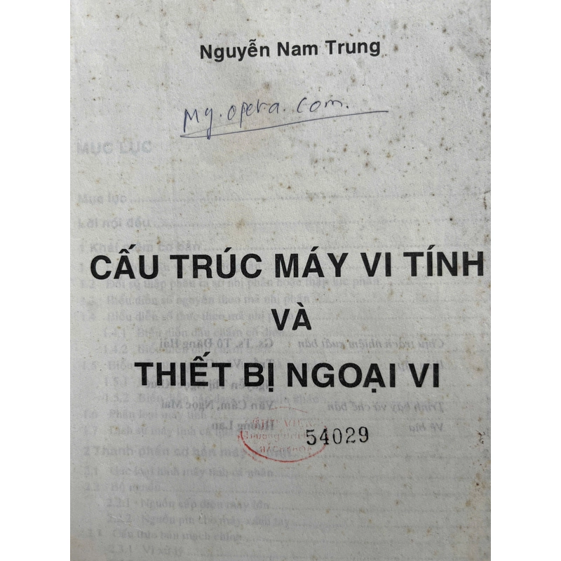 CẤU TRÚC MÁY VI TÍNH VÀ THIẾT BỊ NGOẠI VI 498225