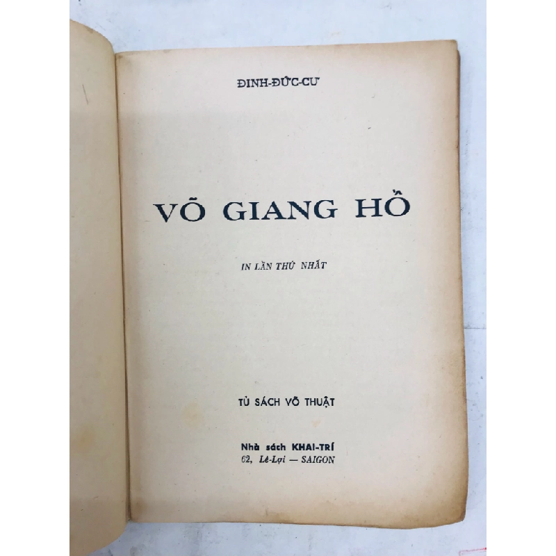 Võ giang hồ - Đinh Đức Cư 127365
