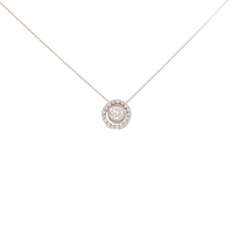 K18PG 2WAY Dây chuyền kim cương 0.301CT - Hàng hiệu Chính hãng 864418