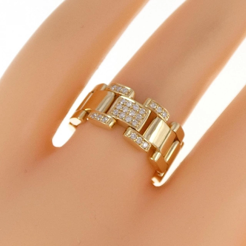 Nhẫn kim cương K18YG 0.10CT 673358