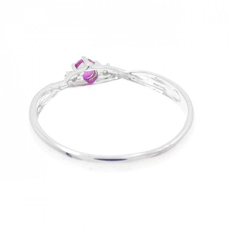Nhẫn Ruby K18WG 672481