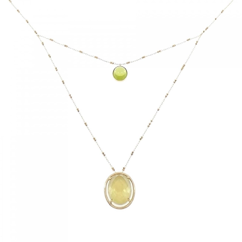 K18YG Mặt dây chuyền đá màu - Hàng hiệu Chính hãng 847889