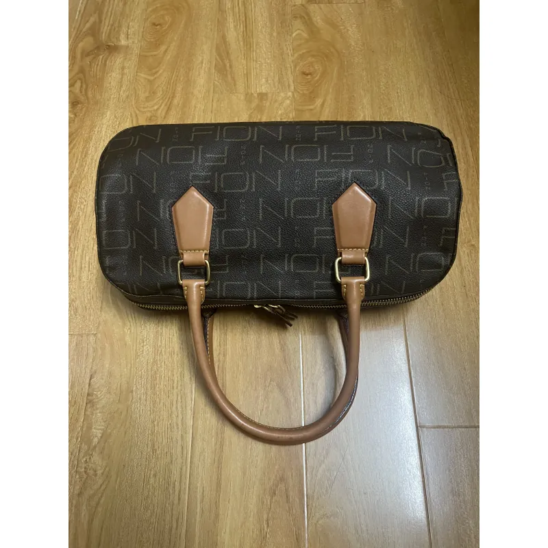 Túi nữ phom trống 30*17*8 da thật & canvas 2hand 1017582