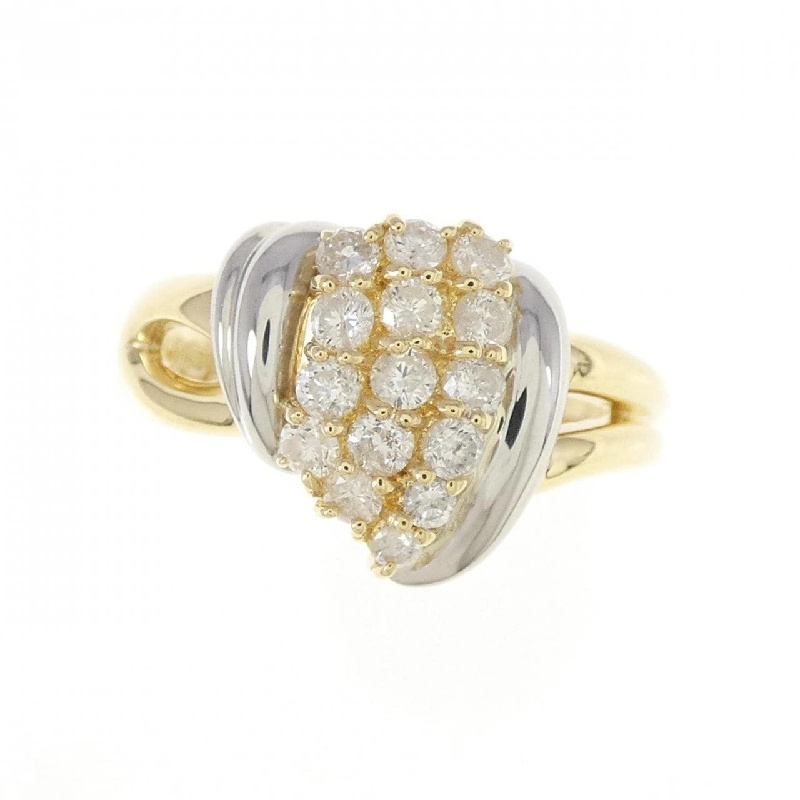 Nhẫn kim cương K18YG/PT850 0.52CT - Hàng hiệu Authentic 856347