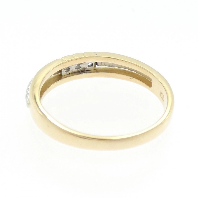 Nhẫn kim cương ba viên K18YG/K18WG 0.06CT - Hàng hiệu Authentic 848132