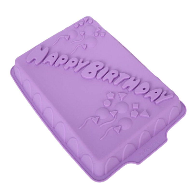 Khuôn silicon làm bánh, rau câu sinh nhật Happy Birthday - Loại 34 cm - Mã số 1132 338417