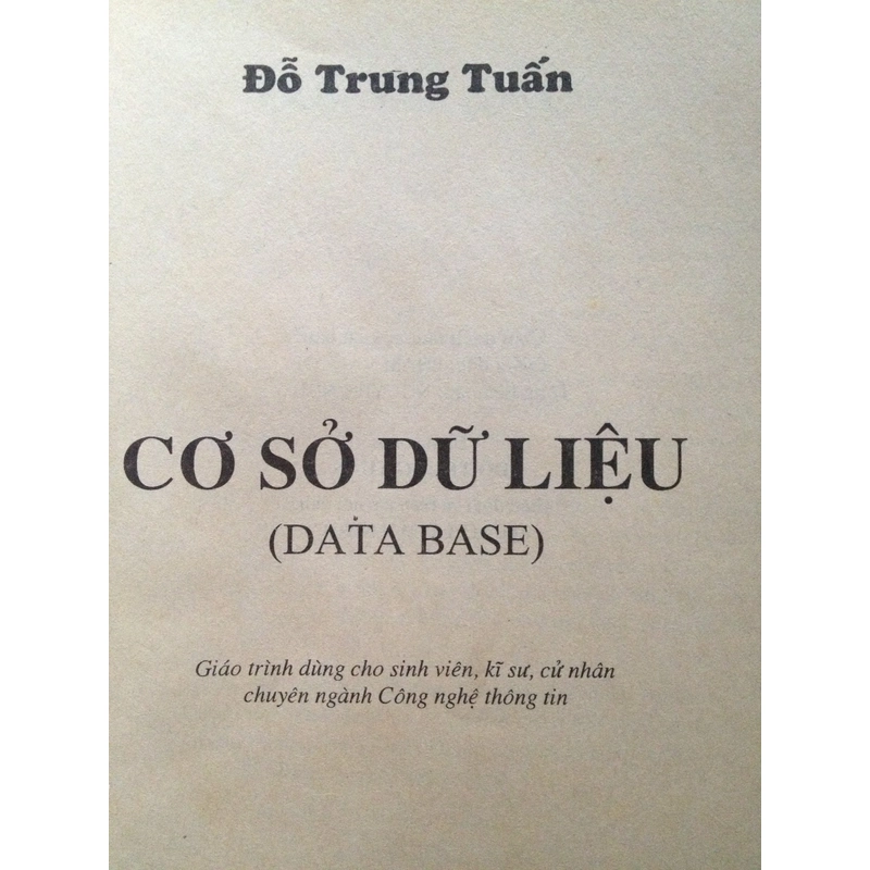 CƠ SỠ DỮ LIỆU ( DataBase ) 460126