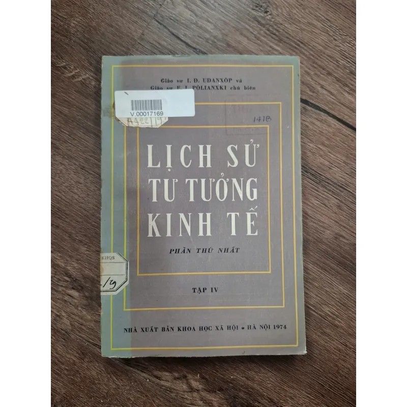 Lịch sử tư tưởng kinh tế - Tập IV (Phần thứ nhất) 715003