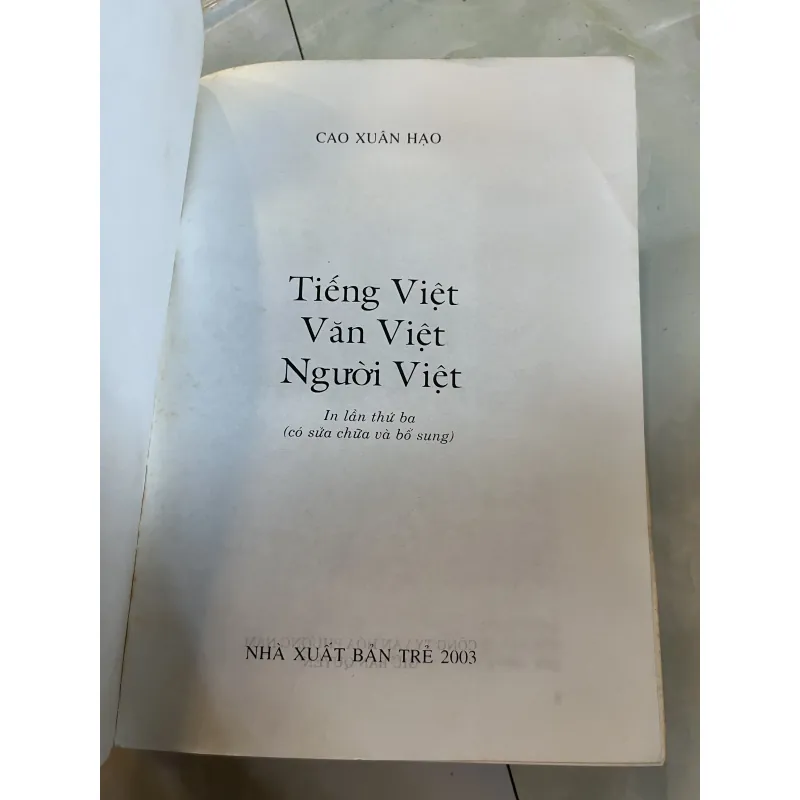 TIẾNG VIỆT VĂN VIỆT NGƯỜI VIỆT - CAO XUÂN HẠO 1042740