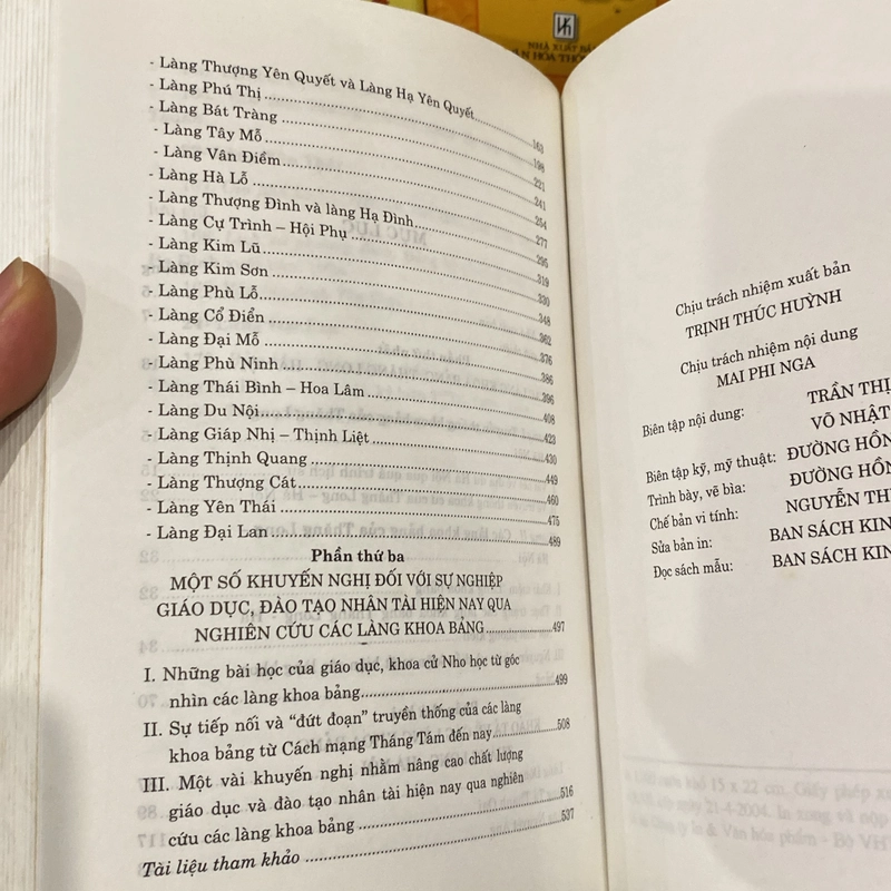CÁC LÀNG KHOA BẢNG THĂNG LONG - HÀ NỘI (XB 2004) 543666