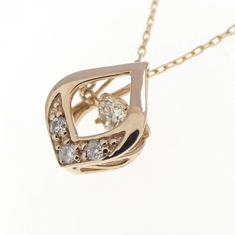 K18PG Dây chuyền kim cương 0.10CT - Hàng hiệu Authentic 863822