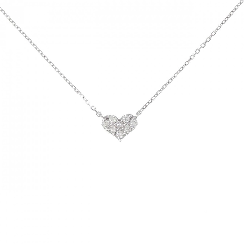 K18WG Dây chuyền kim cương hình trái tim 0.13CT - Hàng hiệu Chính hãng 863679