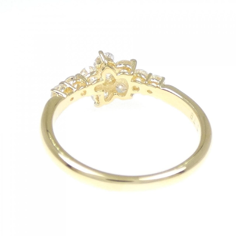 Nhẫn kim cương hoa K18YG 0.79CT 672786