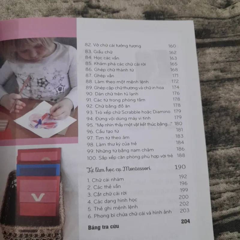 Dạy con theo Montessori-100 hoạt động- Trẻ tập Đọc và Viết 787181