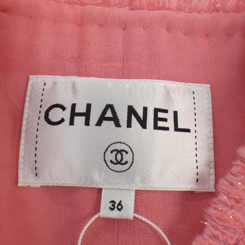 【Mã giảm giá】Áo khoác không cổ CHANEL 641592