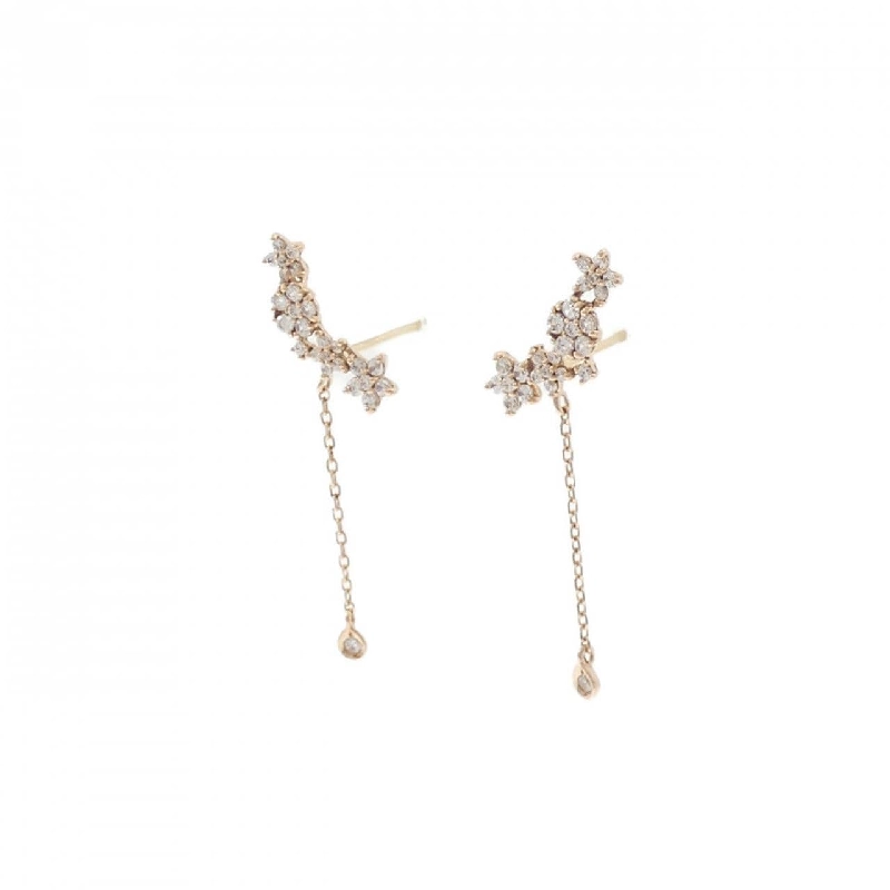 Bông tai hoa cubic 14KPG/14K - Hàng hiệu Authentic 873927