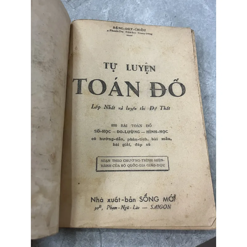 TỰ LUYỆN TOÁN ĐỐ - ĐẶNG DUY CHIỂU 798970