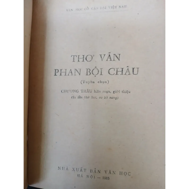 THƠ VĂN PHAN BỘI CHÂU - CHƯƠNG THÂU 1005209