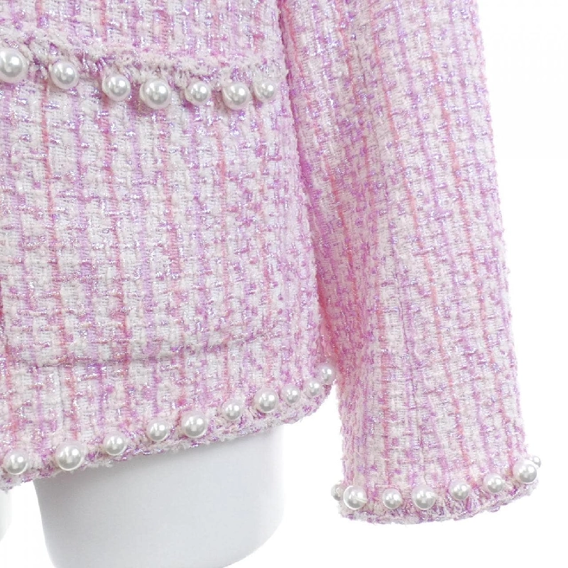 CHANEL LOOK2 P78974V71122 Áo khoác không cổ - Hàng hiệu Authentic 813829