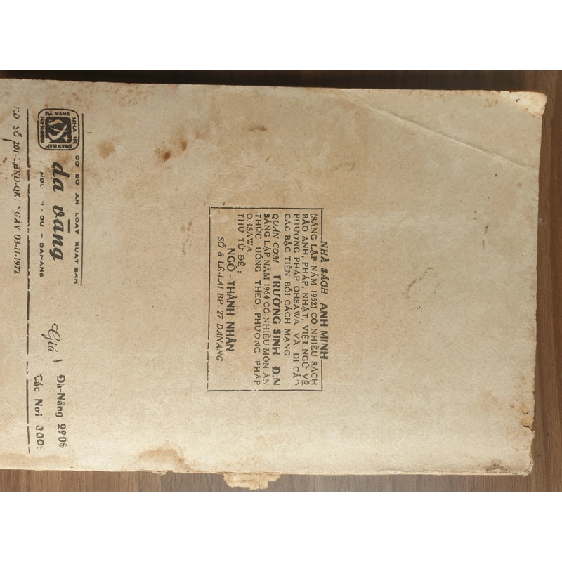 Trị liệu bằng dinh dưỡng phương pháp Ohsawa (sách xưa quá đẹp, 1973) 475805