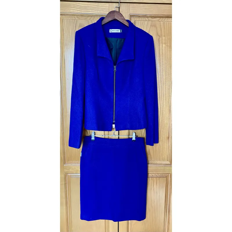 Véc và jup dạ Chic-land công sở size M mới 99% 971377