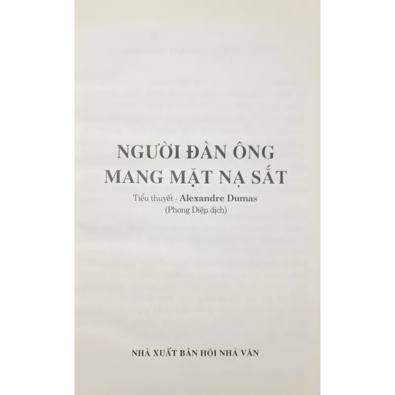 Người đàn ông mang mặt nạ sắt (Alexandre Dumas) 662561