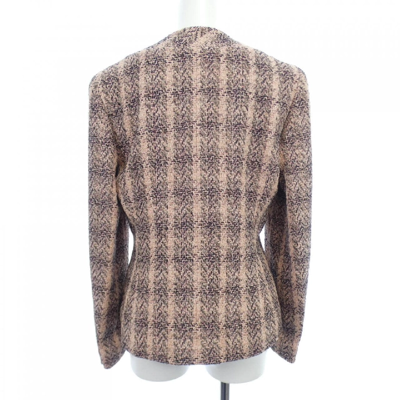 【Mã giảm giá】【Cổ điển】Áo khoác không cổ CHANEL 638100